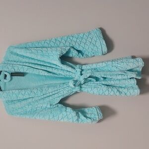 Just Love Mint Teal Fluffy Cozy Plush Short Robe Plus Size 3X